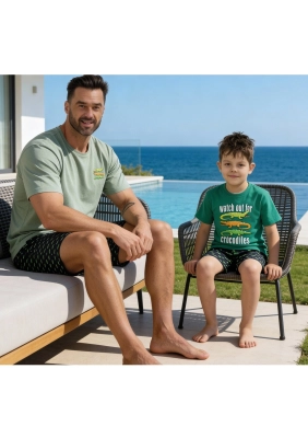 Piżama Cornette Kids Boy 789/125 Crocodiles kr/r 86-128