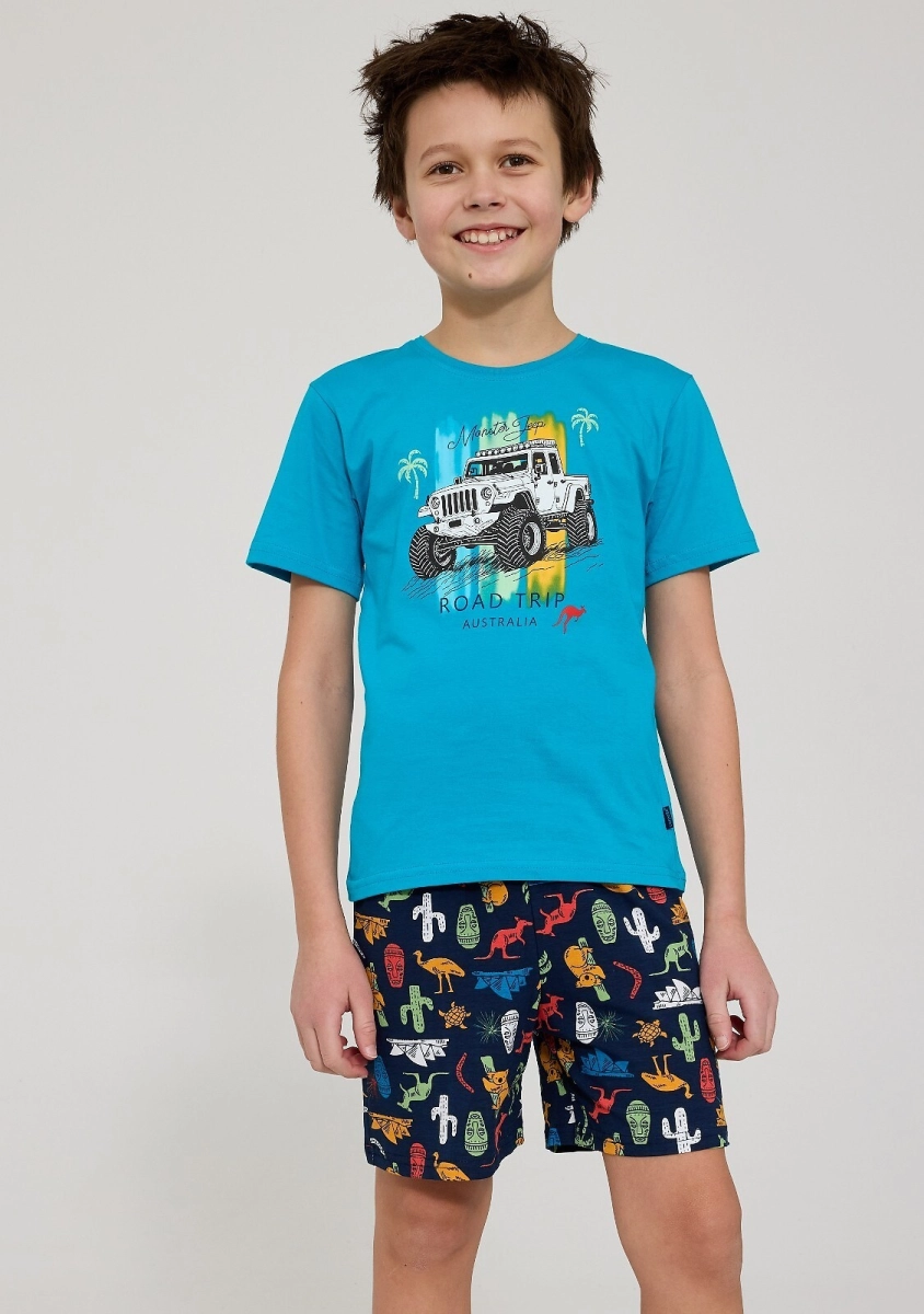Piżama Cornette Young Boy 790/123 Road Trip kr/r 134-164