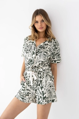 Piżama Sensis Kaylee kr/r XS-2XL rozpinana