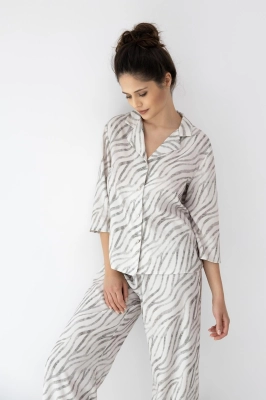 Piżama Sensis Emory 7/8 XS-2XL rozpinana