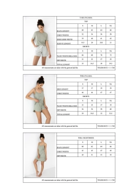 Piżama Sensis Yara kr/r S-XL