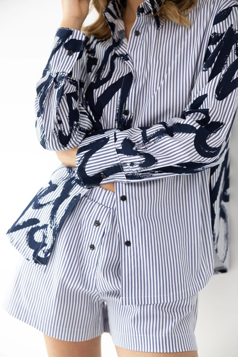 Piżama Sensis Hallie kr/r S-XL rozpinana