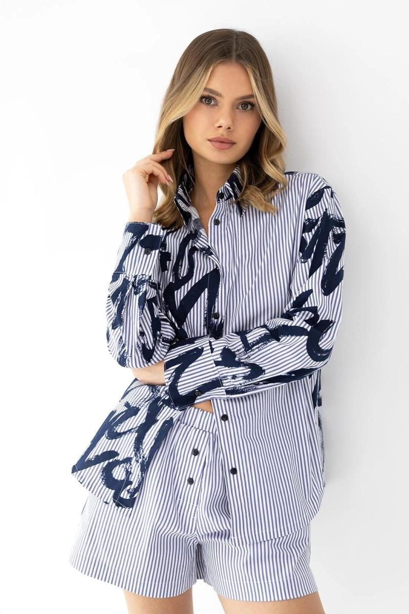 Piżama Sensis Hallie kr/r S-XL rozpinana