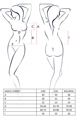 GISELE CORSET black