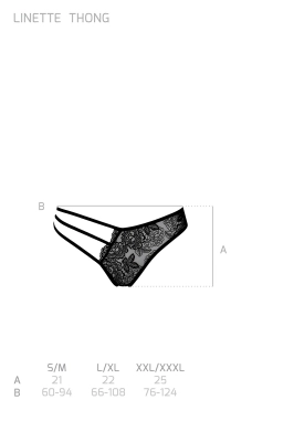 LINETTE THONG black