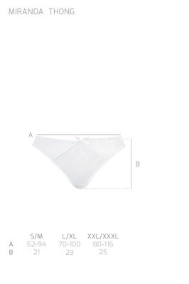 MIRANDA THONG white