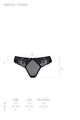 OMENA THONG black
