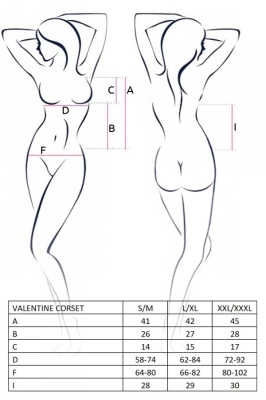VALENTINE CORSET black