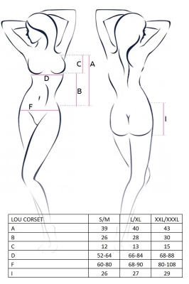 LOU CORSET black