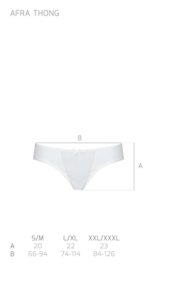 AFRA THONG white