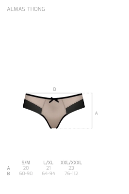 ALMAS THONG beige XXL/XXXL