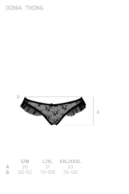 DONIA THONG black S/M