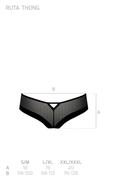 RUTA THONG black L/XL