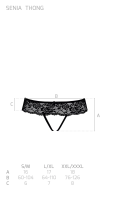SENIA THONG black