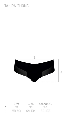 TAHIRA THONG black
