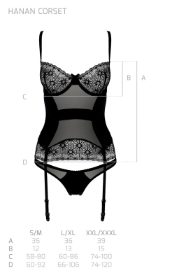 HANAN CORSET black