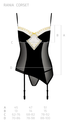 RANIA CORSET black S/M