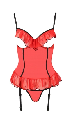 CHERRY CORSET red