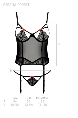 PERDITA CORSET black