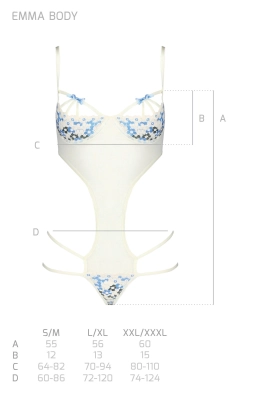 EMMA BODY ecru L/XL