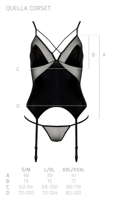 QUELLA CORSET black