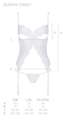SILENTIA CORSET white