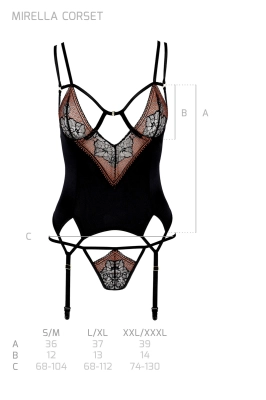 MIRELLA CORSET black