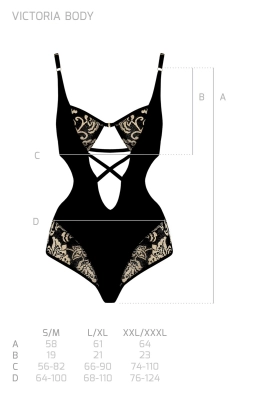 VICTORIA BODY black
