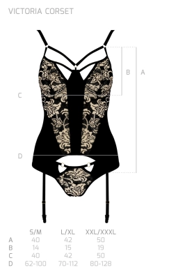 VICTORIA CORSET black