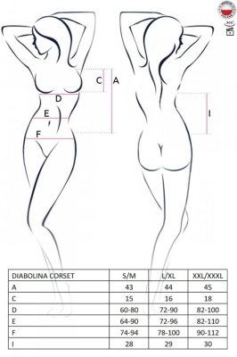 DIABOLINA CORSET black