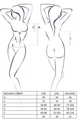 MELANIA CORSET black