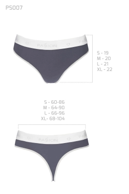 PS007 PANTIES dark grey