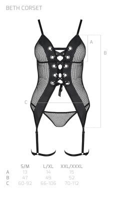 BETH CORSET black