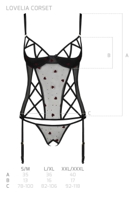LOVELIA CORSET black