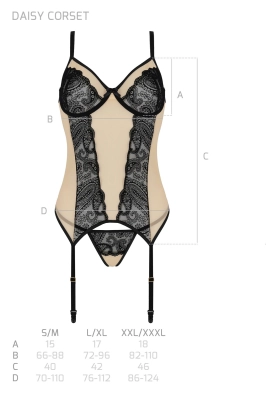 DAISY CORSET beige