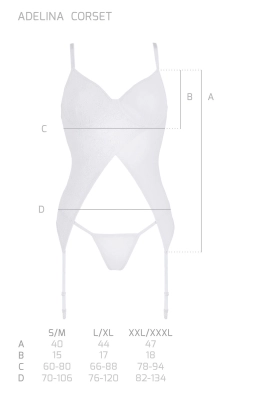 ADELINA CORSET white