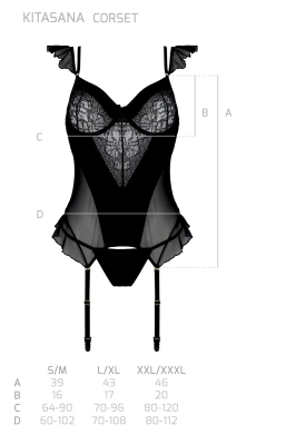 KITASANA CORSET black