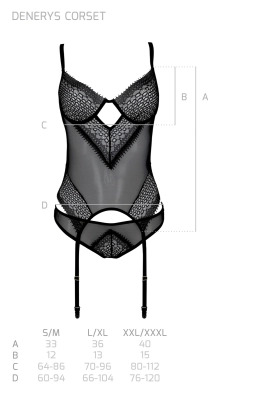 DENERYS CORSET black