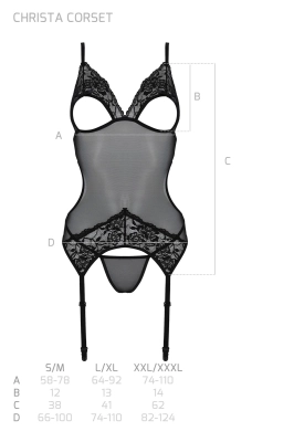 CHRISTA CORSET black