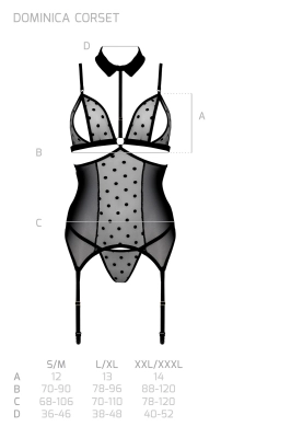 DOMINICA CORSET black