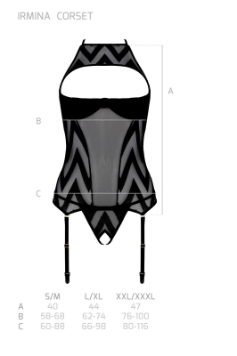 IRMINA CORSET black