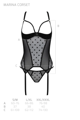 MARINA CORSET black
