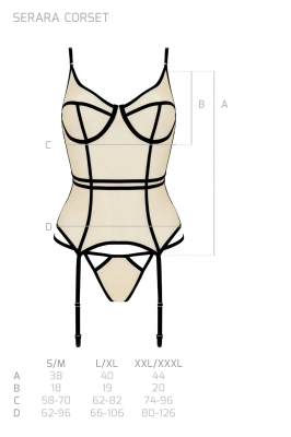 SERARA CORSET beige