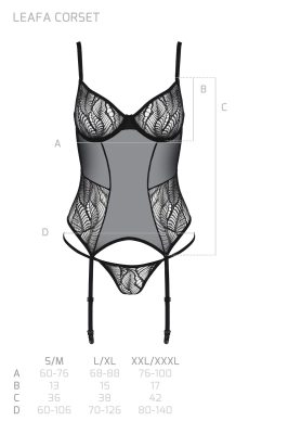LEAFA CORSET black