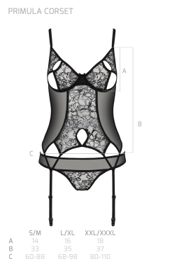 PRIMULA CORSET black
