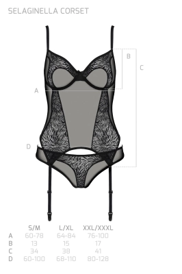 SELAGINELLA CORSET black