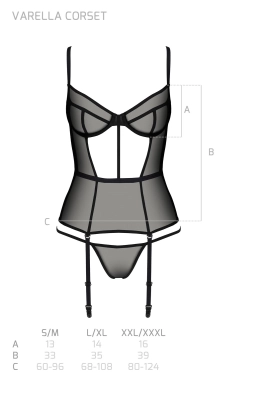 VARELLA CORSET black