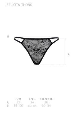 FELICITA THONG black