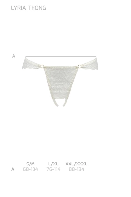 LYRIA THONG white