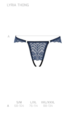 LYRIA THONG navy blue